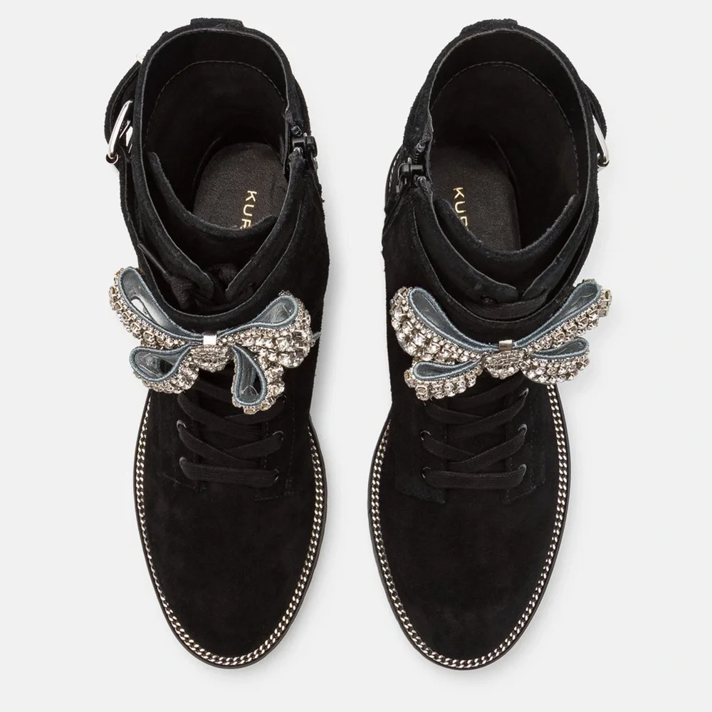 NWOB $258 Kurt Geiger Sutton Suede Bootie - Picture 6 of 12